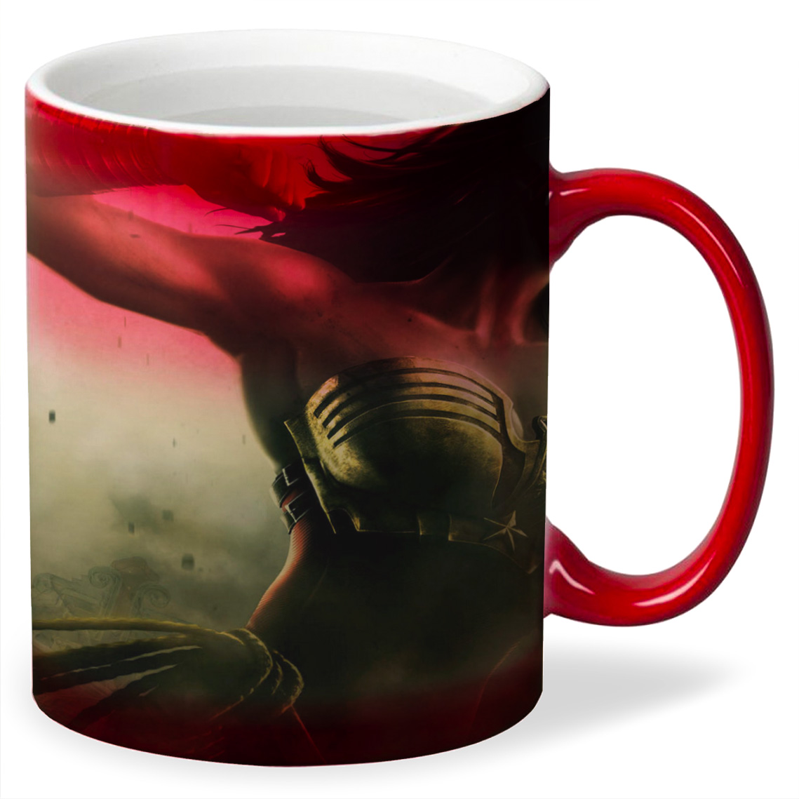 

Кружка CoolPodarok injustice gods among us Чудо женщина против Бэтмена