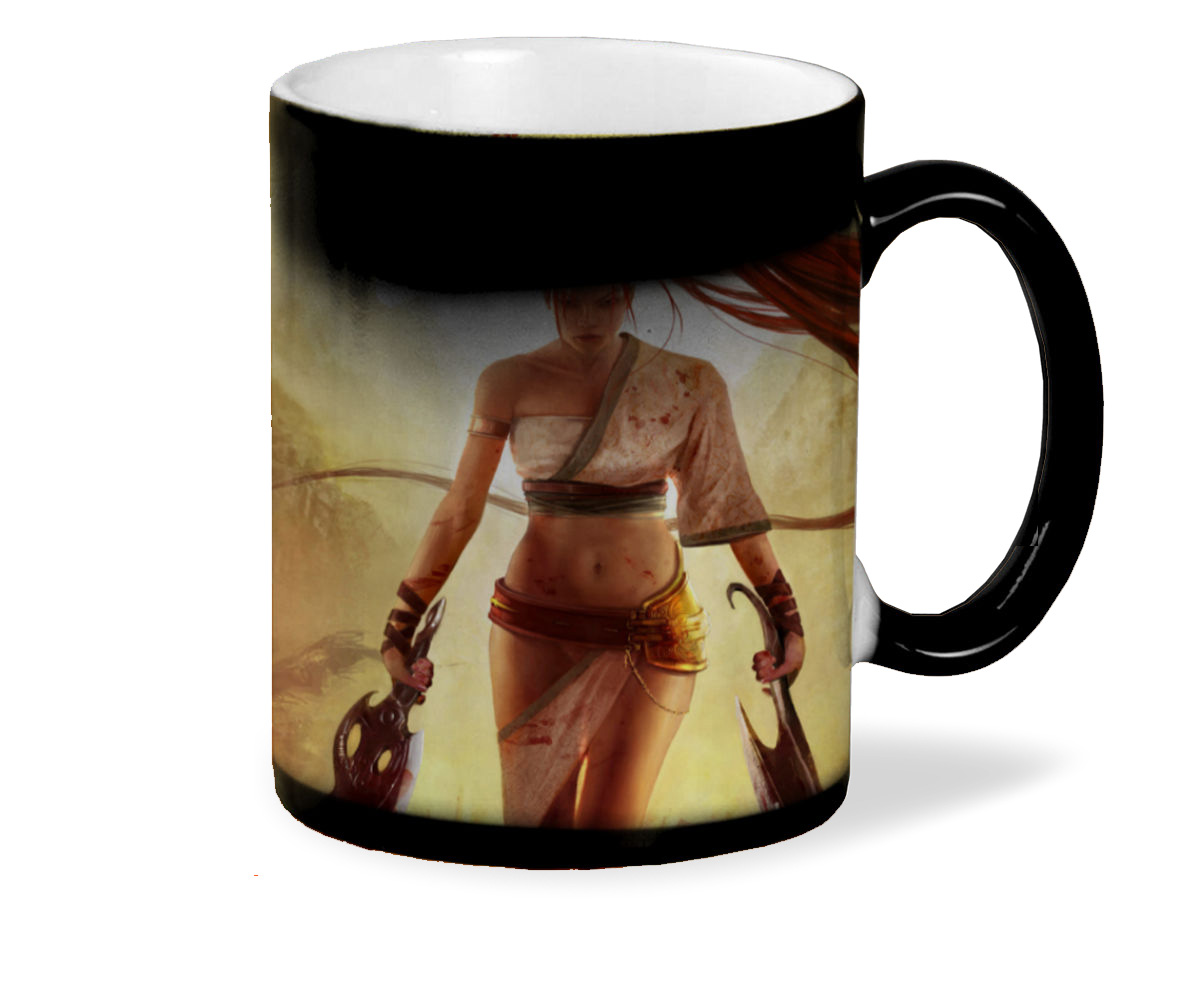 

Кружка CoolPodarok heavenly sword Рыжеволосая Девушка с двумя клинками