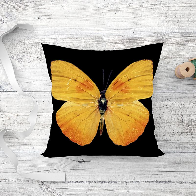 

Подушка декоративная Zaberite 40х40 Желтая Бабочка, велюр, Жуки, Черный, подушка декоративная 40х40 см - 1 шт.