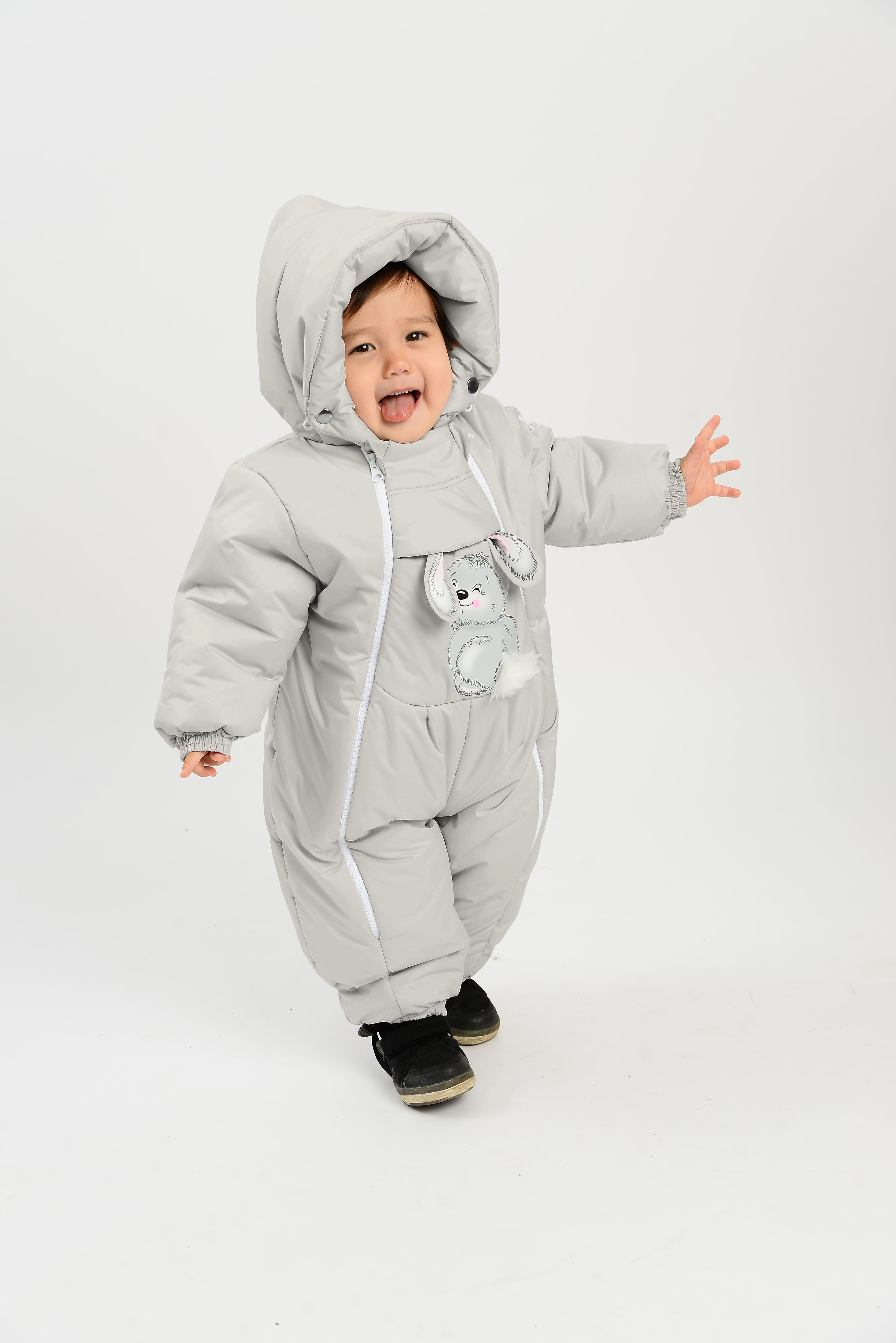 

Комбинезон детский Malek-Baby 147шм, Светло-серый, 62, 147шм