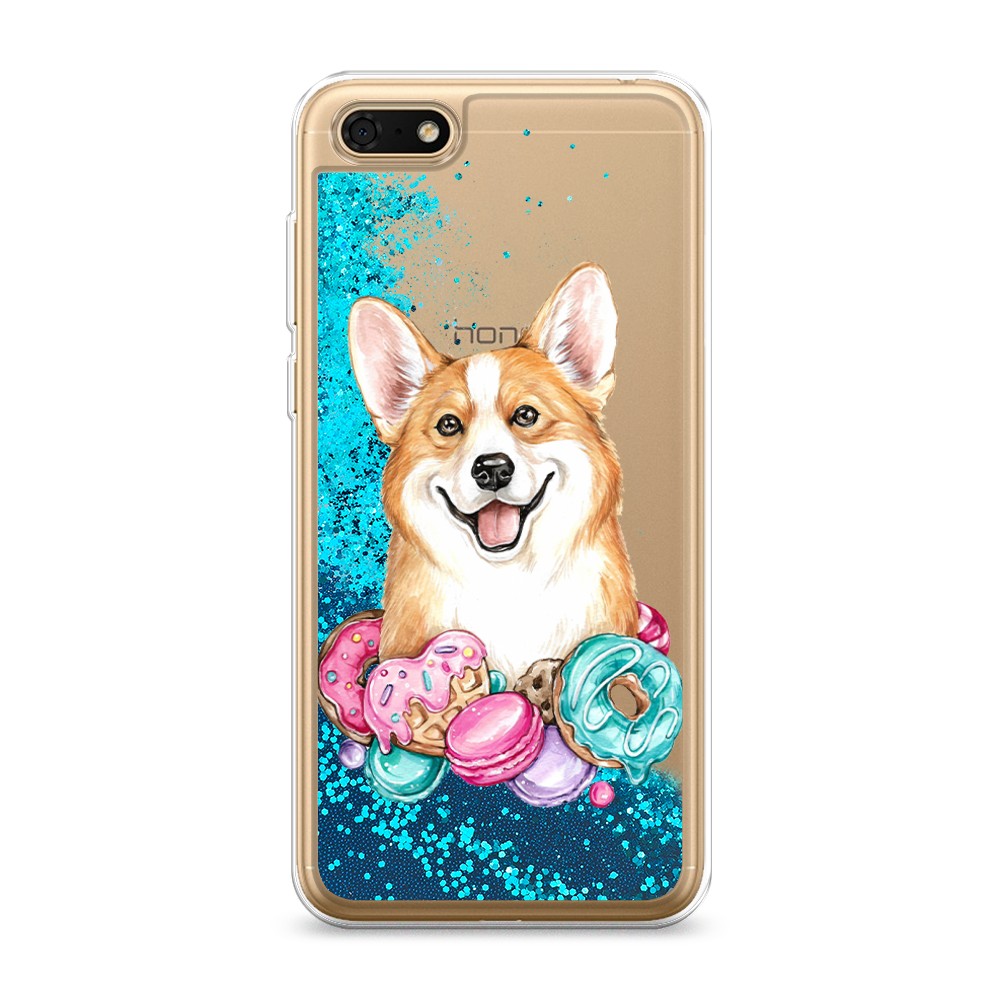 

Чехол Awog на Huawei Y5 2018 "Корги и сладости", Разноцветный, 65993-1