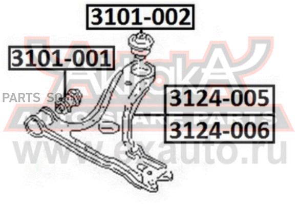 

Рычаг Передний Нижний Правый С Шаровой ASVA 3124005