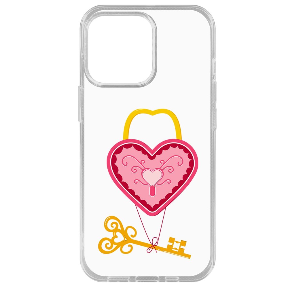 

Чехол-накладка Krutoff Clear Case Ключ от сердца для iPhone 14 Pro Max