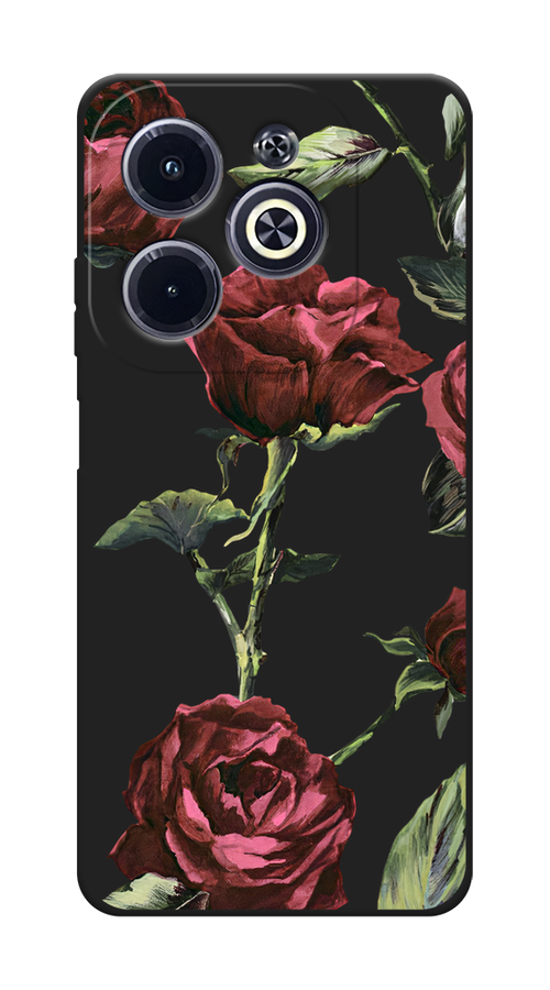 

Чехол Awog на Infinix HOT 40i "Бордовые розы фон", Бордовый, 3105452-1