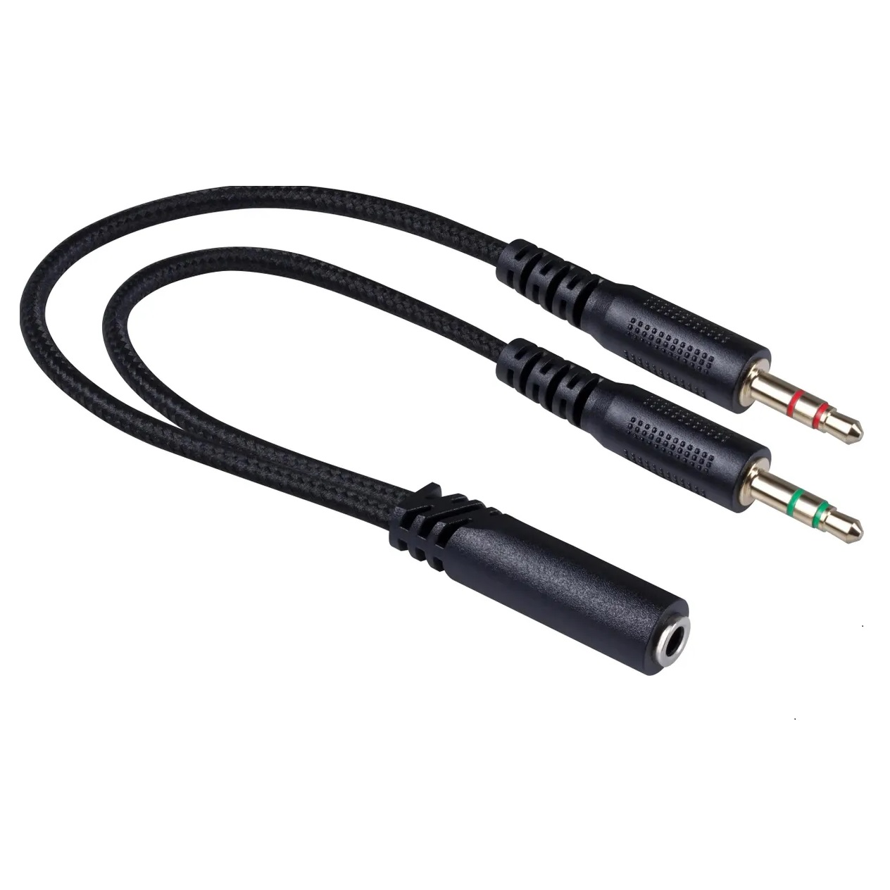 

Аудио переходник KS-IS AUX 3.5 F на 2 x Mini Jack 3.5 M, Чёрный, AUX 3.5 F на 2 x Mini Jack 3.5 M