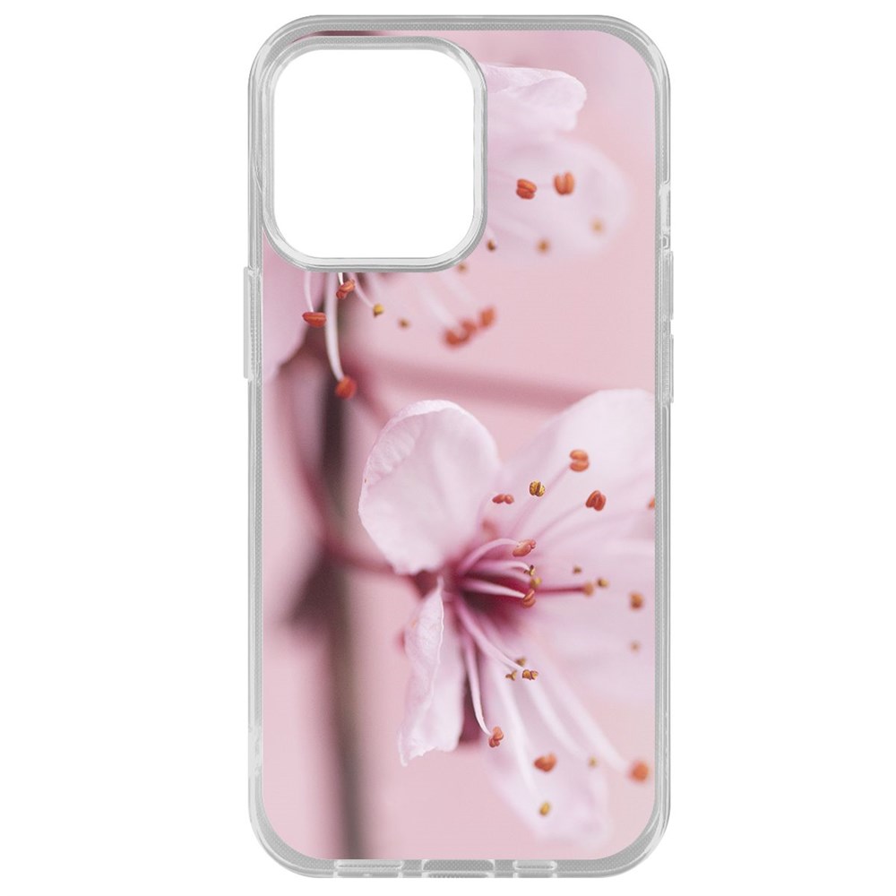

Чехол-накладка Krutoff Clear Case Весна для iPhone 14 Pro Max, Прозрачный