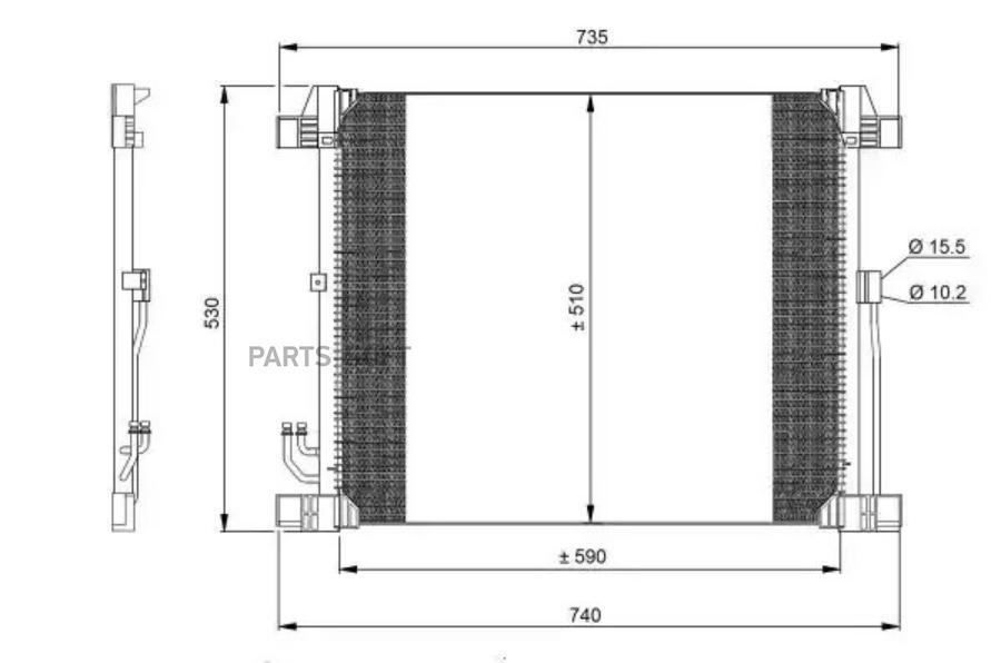 

Радиатор кондиционера NRF 350099