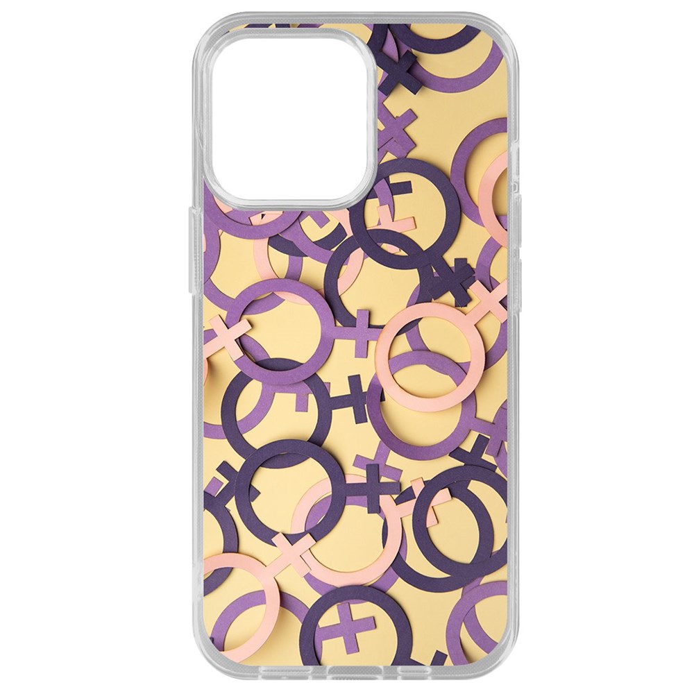 

Чехол-накладка Krutoff Clear Case Женское начало для iPhone 14 Pro Max, Прозрачный