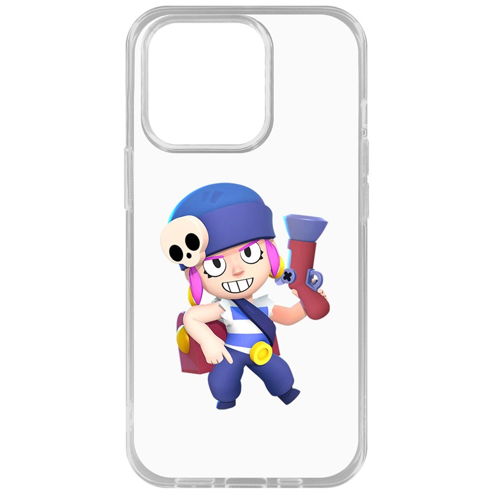 

Чехол-накладка Krutoff Clear Case Brawl Stars-Пенни для iPhone 14 Pro