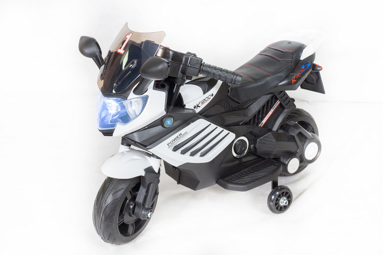 Детский мотоцикл Toyland Minimoto LQ 158 Белый бомбер из экокожи с винтажным эффектом детский