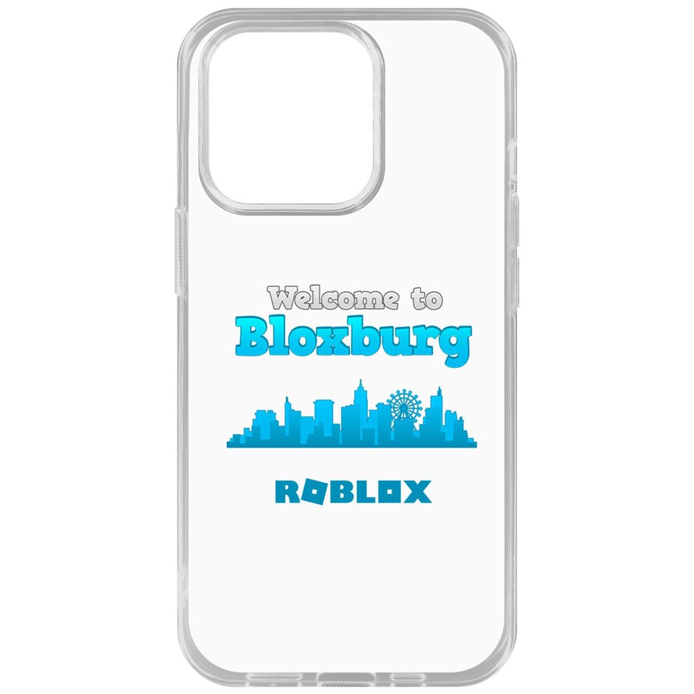 

Чехол-накладка Krutoff Clear Case Roblox-Блоксбург для iPhone 14 Pro, Прозрачный