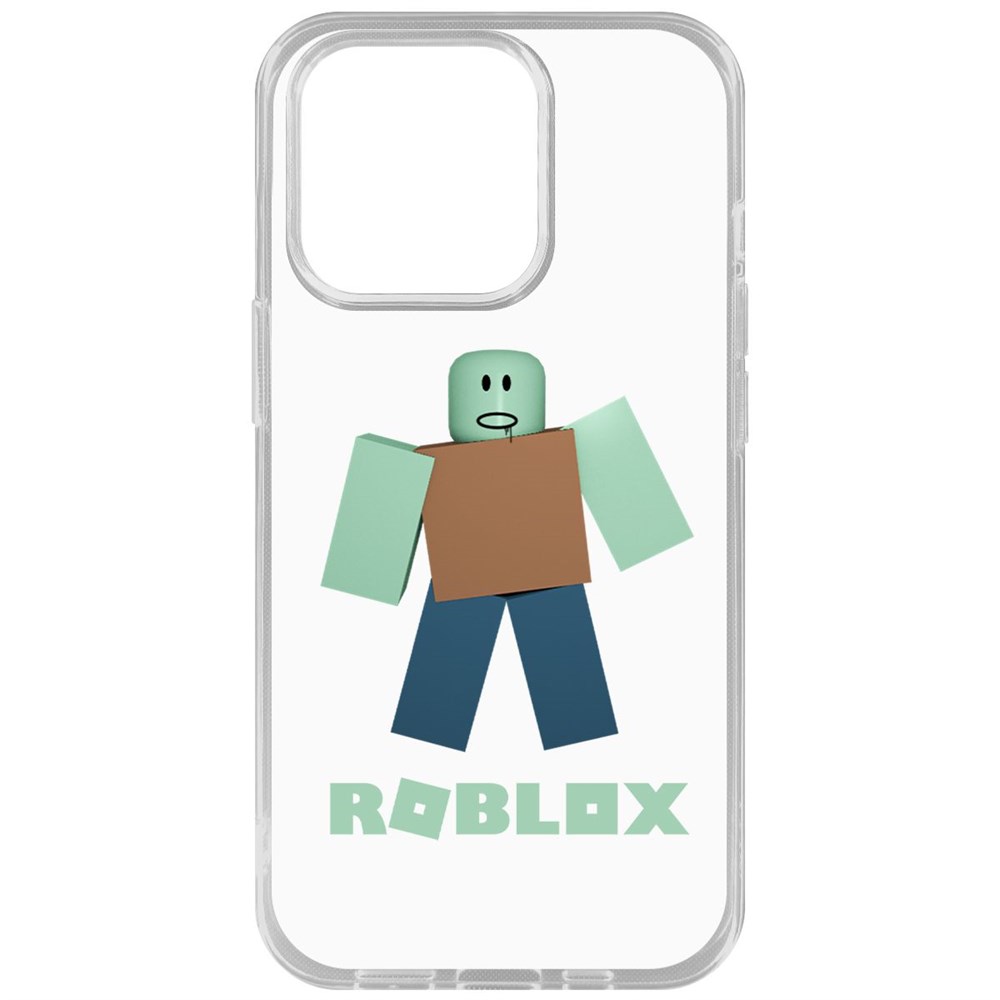 

Чехол-накладка Krutoff Clear Case Roblox-Зомби для iPhone 14 Pro, Прозрачный