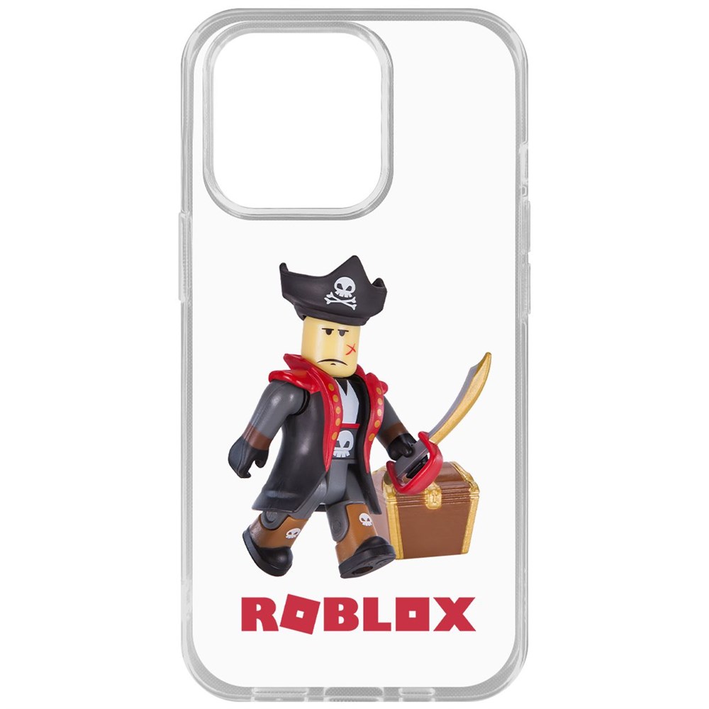 

Чехол-накладка Krutoff Clear Case Roblox-Капитан Ярость для iPhone 14 Pro, Прозрачный