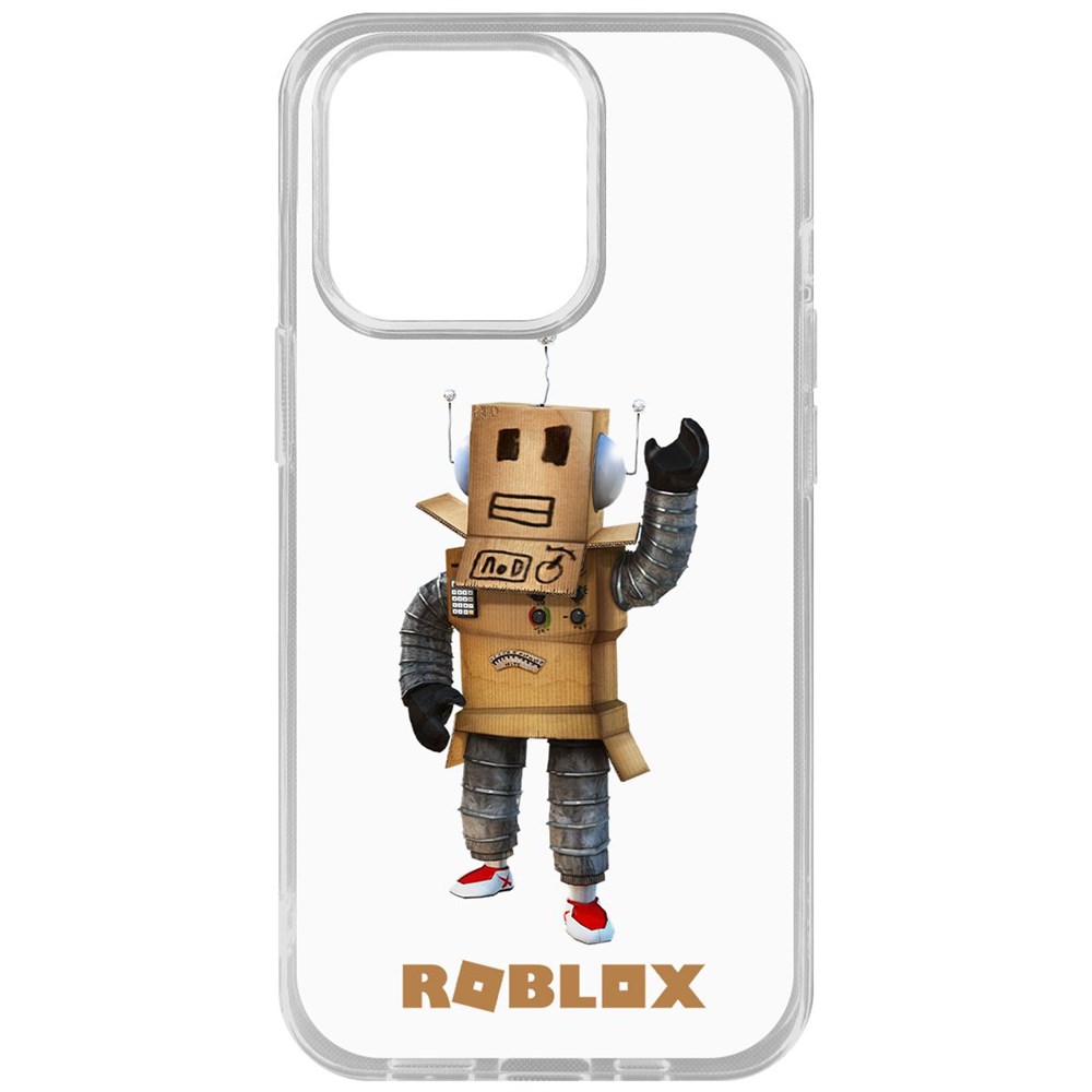 

Чехол-накладка Krutoff Clear Case Roblox-Мистер Робот для iPhone 14 Pro, Прозрачный