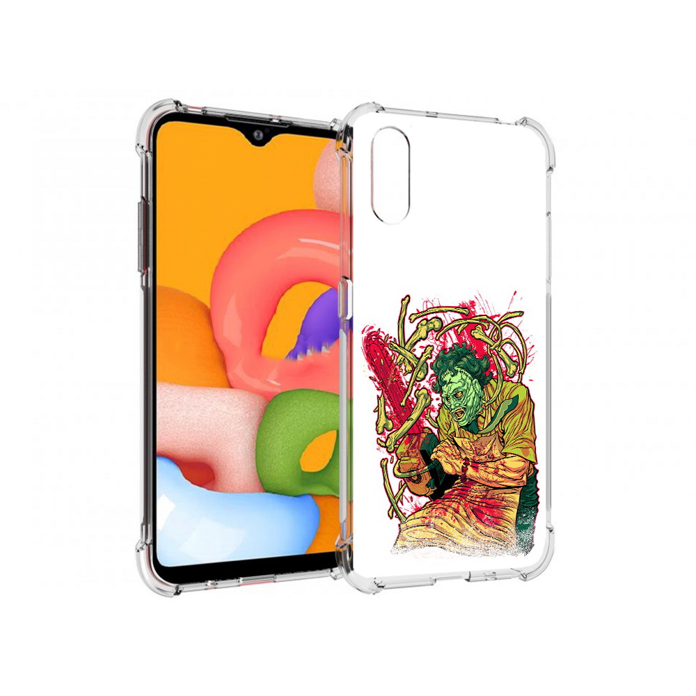 

Чехол MyPads Tocco для Samsung Galaxy A01 яркий мясник (PT144711.509.711), Прозрачный, Tocco