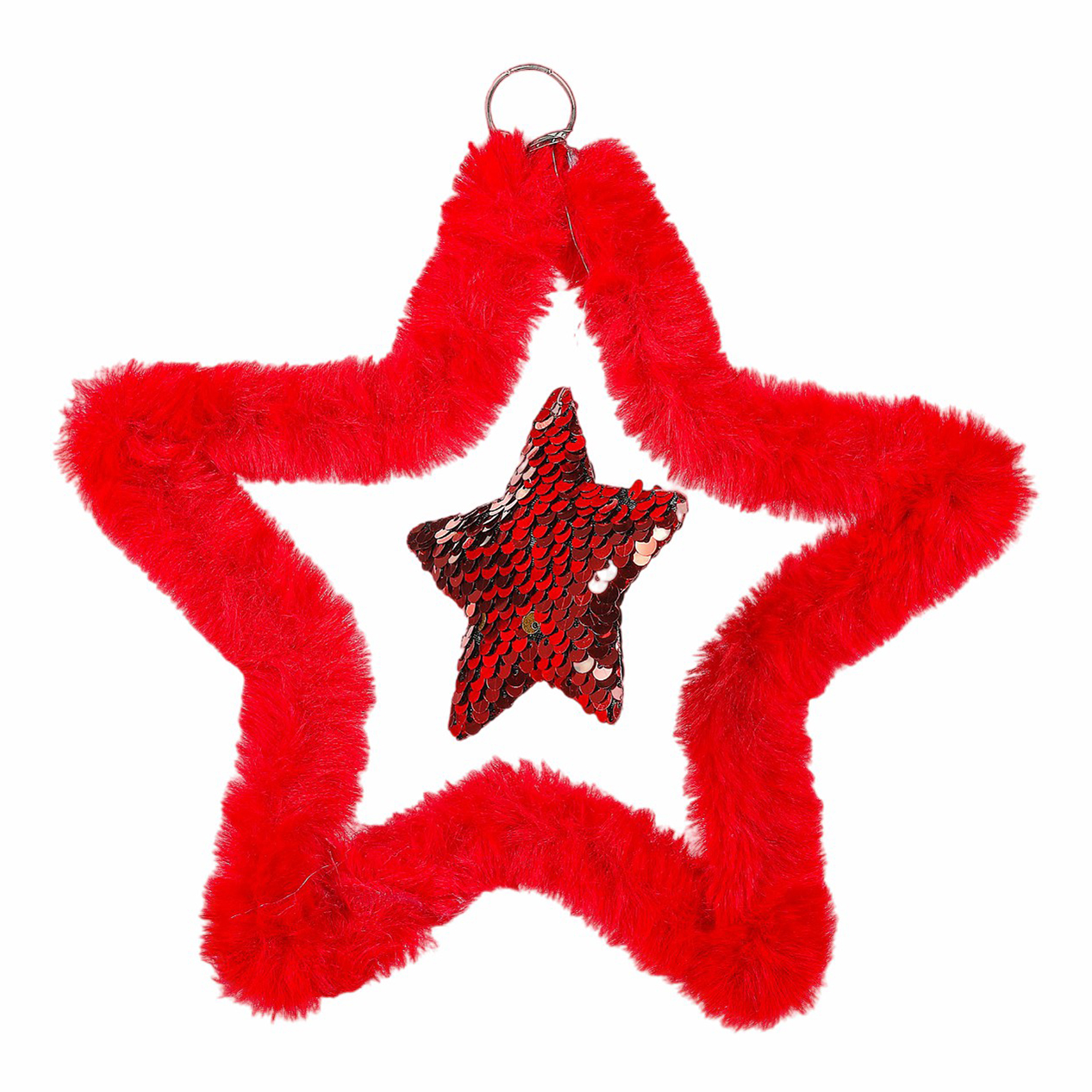 Елочная игрушка Due Esse Christmas Звезда красная 21 см