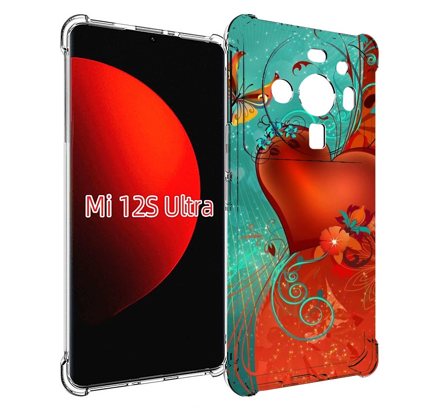 

Чехол MyPads красивые-яркие-сердечки для Xiaomi 12S Ultra, Прозрачный, Tocco