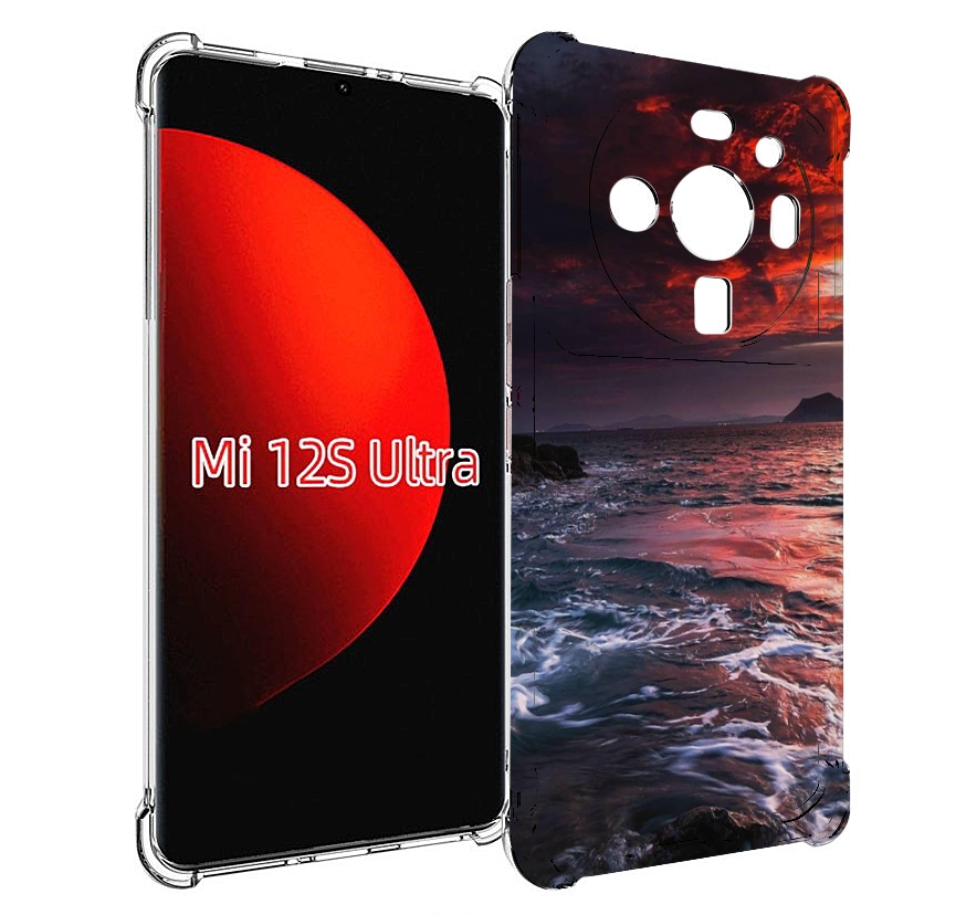 

Чехол MyPads красивый залив для Xiaomi 12S Ultra, Прозрачный, Tocco