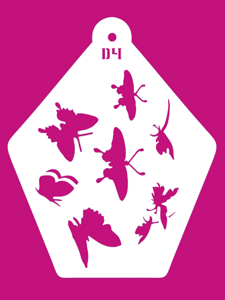 

Трафарет Аквагрим для девочек (Цв: 4)