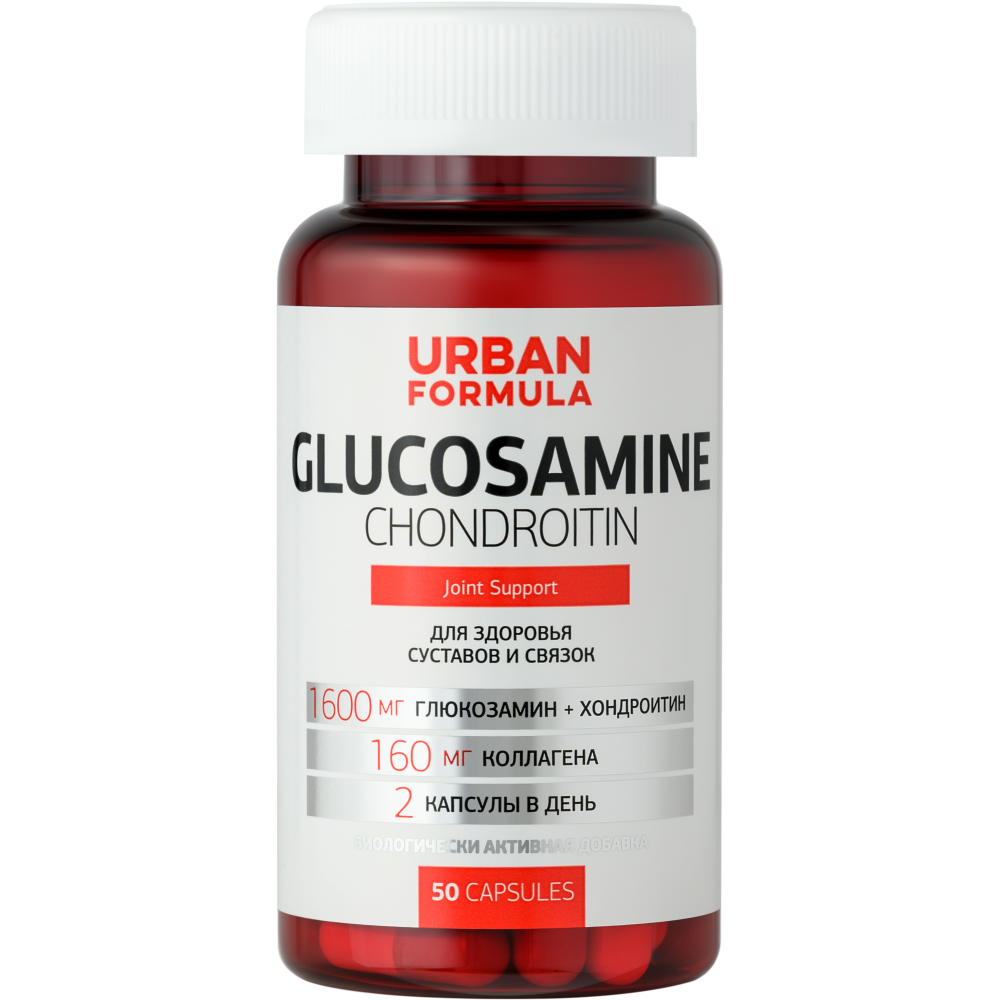 Глюкозамин, хондроитин Urban Formula Glucosamine Chondroitin капсулы 50 шт.