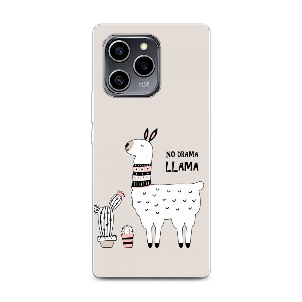 фото Силиконовый чехол "no drama llama" на honor 60 se awog