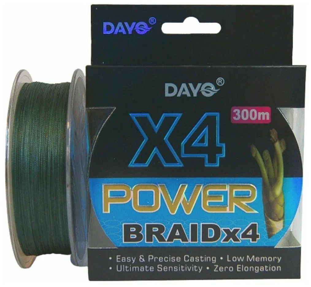 Шнур Dayo PERFET X-4 Light Green 100м 0.35мм 20кг 44Lb