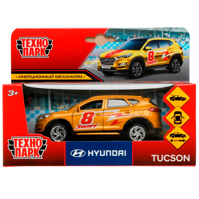 

Модель TUCSON-12SRT-GD HYUNDAI TUCSON СПОРТ длина 12 см Технопарк в коробке /72/