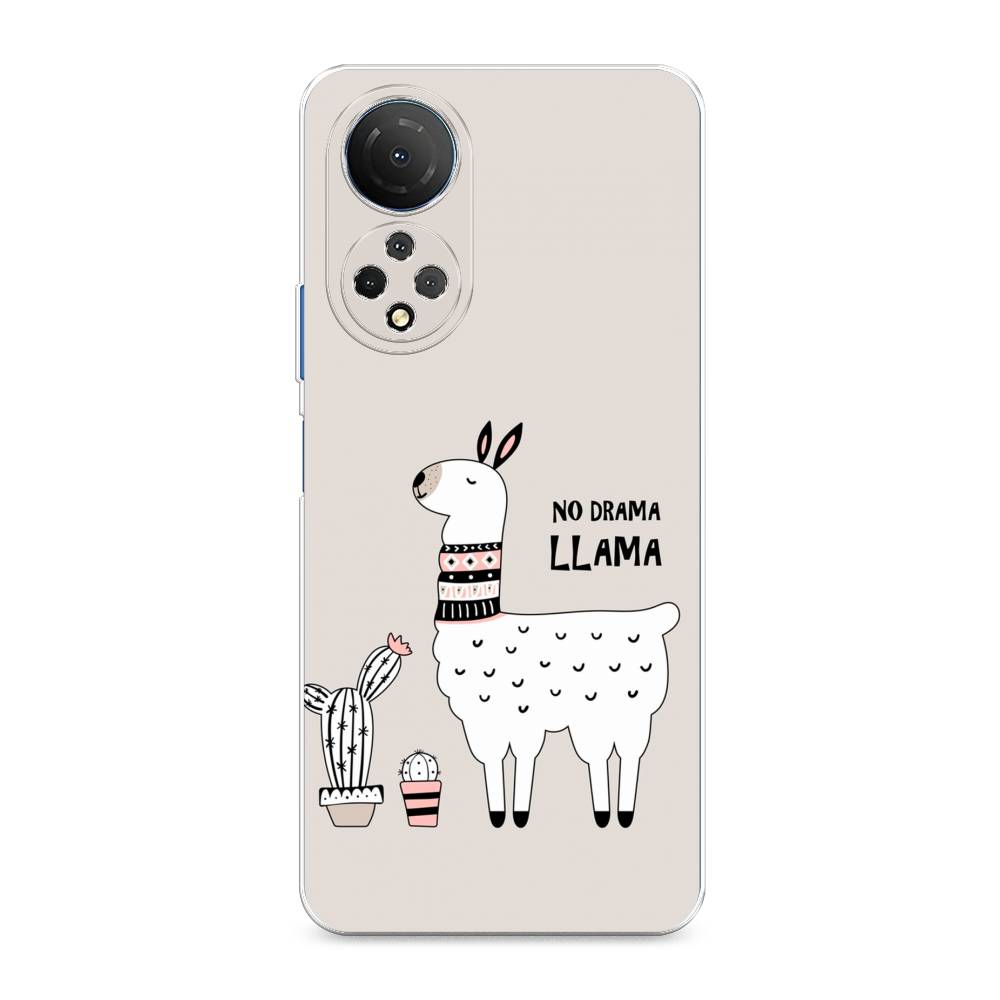 

Чехол Awog на Honor X7 2022 "No drama LLama", Разноцветный, 6108850-2