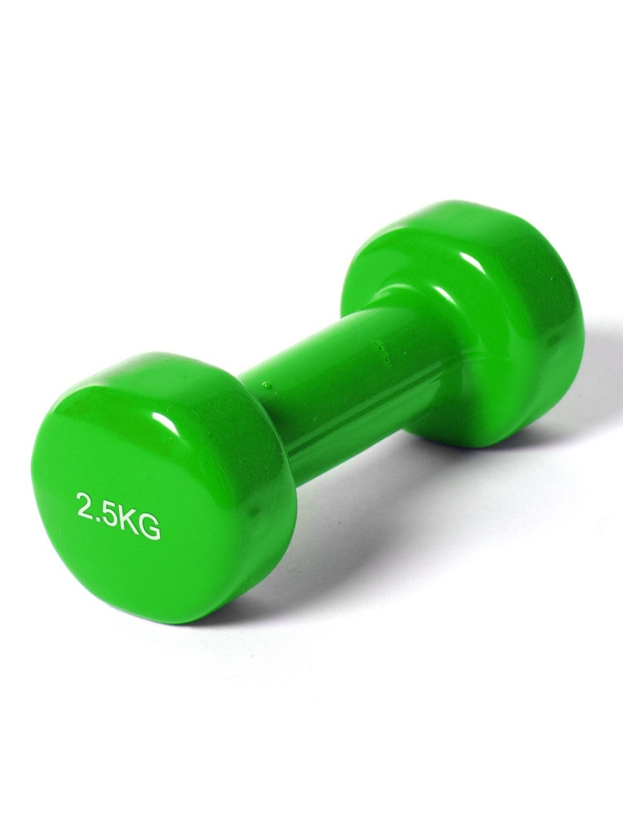 

Неразборные гантели виниловые 2 x 2,5 кг, зеленый