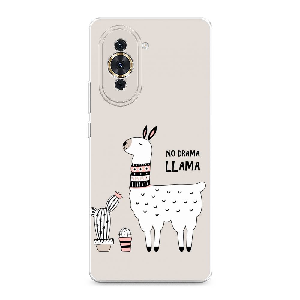 фото Силиконовый чехол "no drama llama" на huawei nova 10 awog