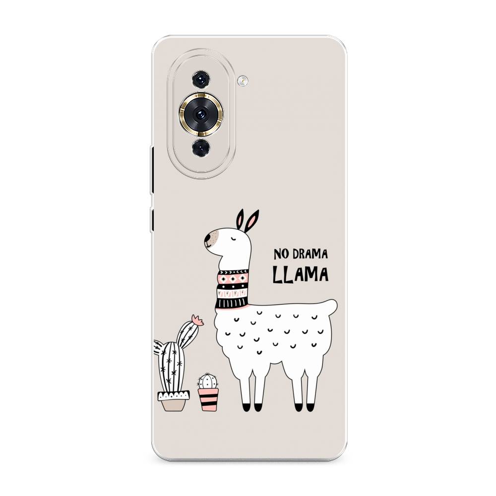 

Чехол Awog на Huawei Nova 10 Pro "No drama LLama", Разноцветный, 6109050-2