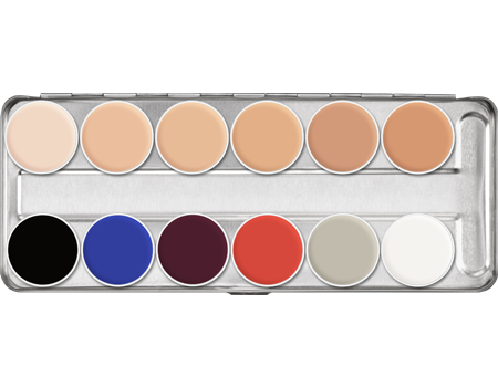 

Грим кремообразный на жировой основе в палитре/Supracolor Palette 12 colors 40 мл. DRK, Бежевый