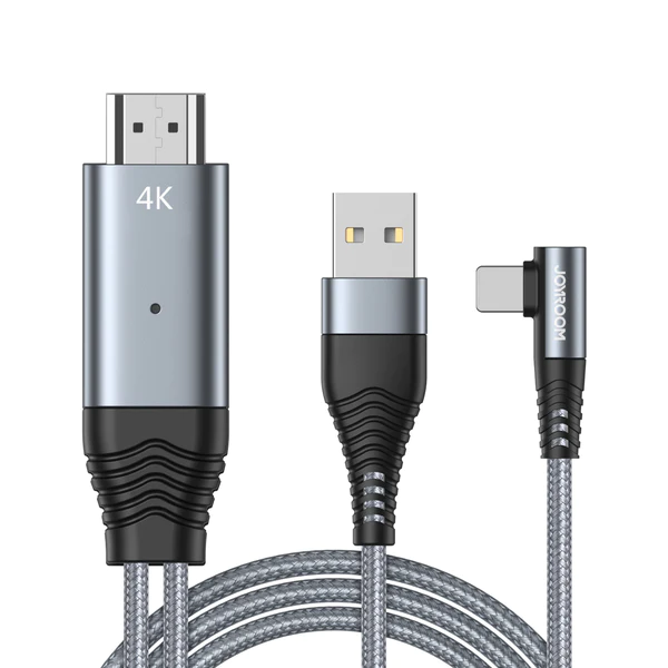 

Кабель JOYROOM Lightning - HDMI 4K 3м Серый SY-35L1, SY-35L1