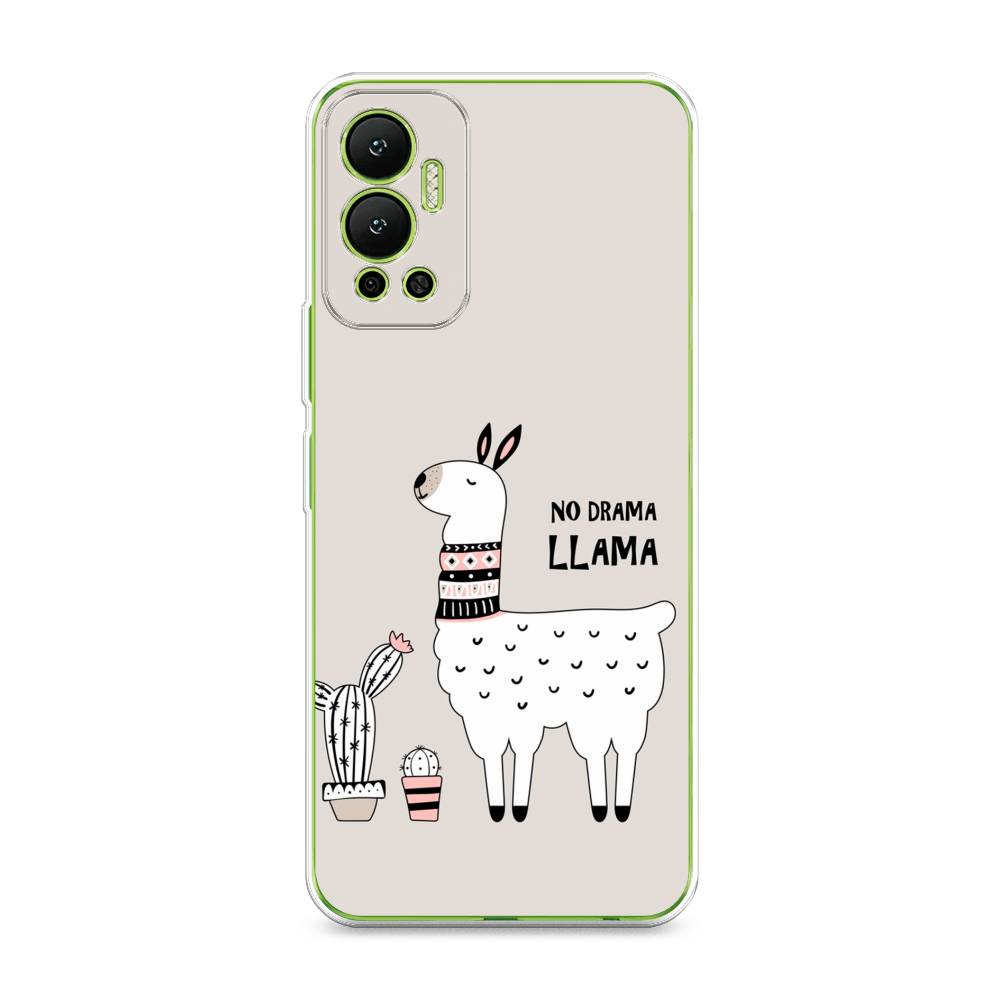 

Чехол Awog на Infinix Hot 12 "No drama LLama", Разноцветный, 3101350-2