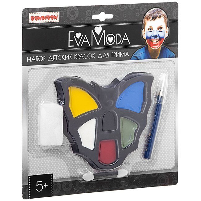 

Набор косметики Eva Moda Краска-грим для лица 6 цв. 7025A Bondibon