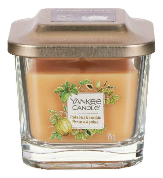 фото Ароматическая свеча yankee candle tonka bean & pumpkin свеча 96 г