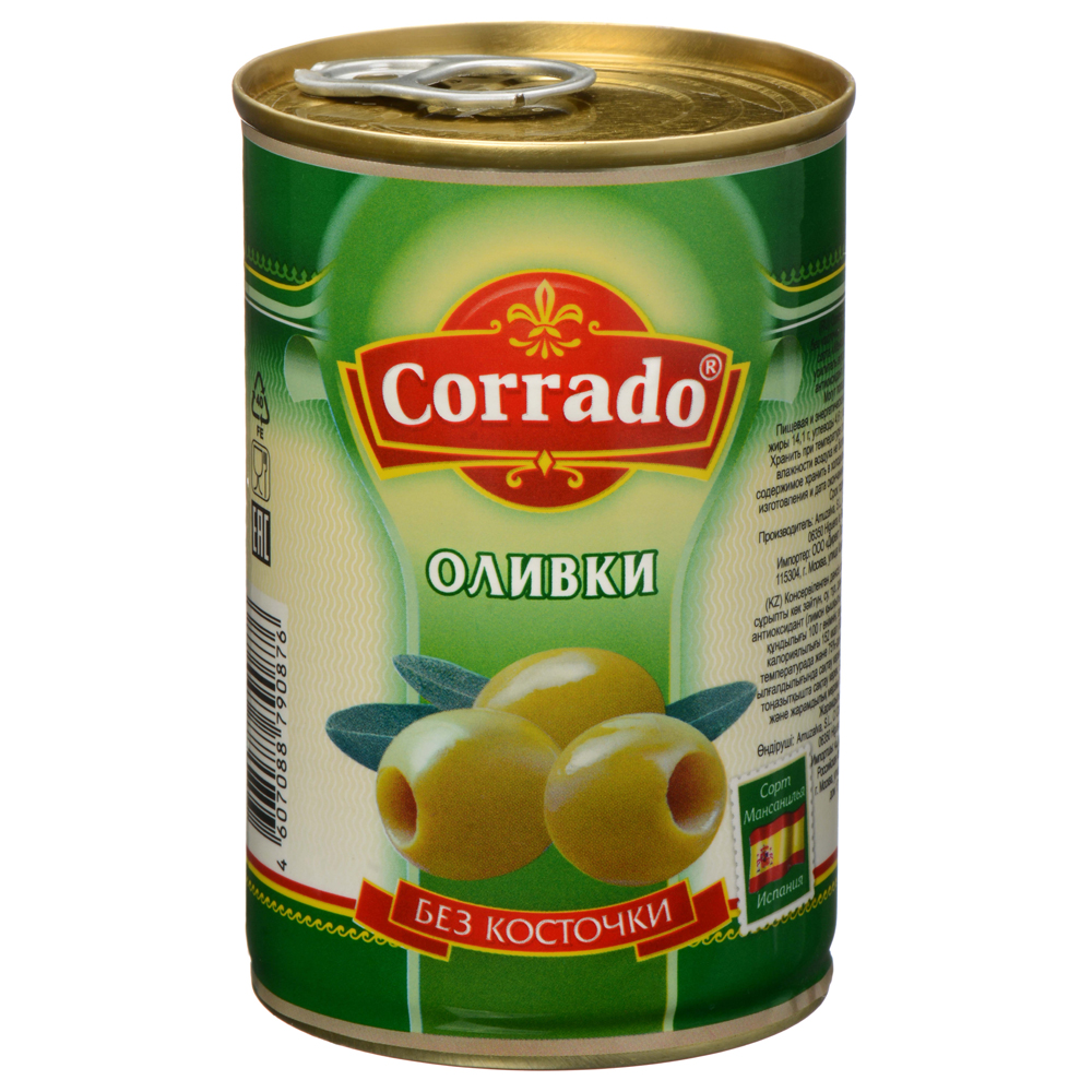 

Консервы Corrado "Оливки без косточки", 300 гр