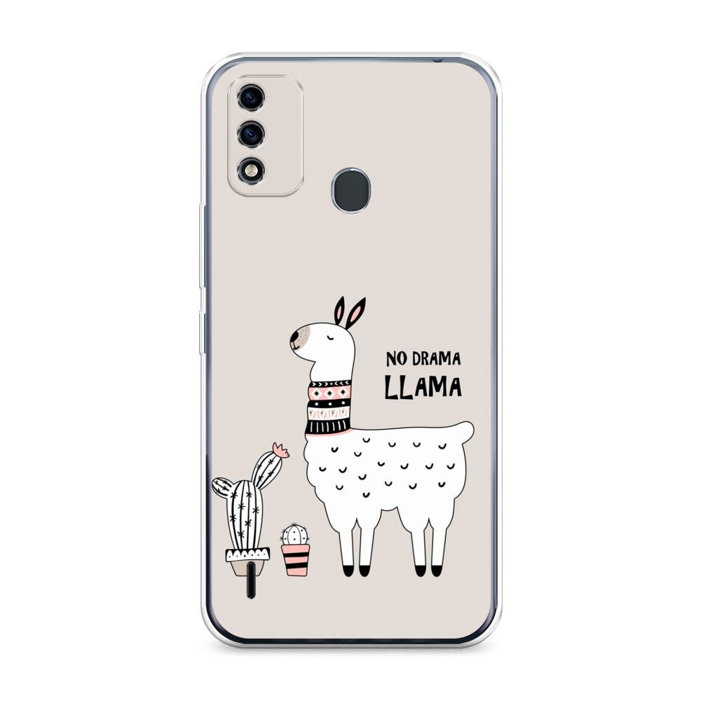 

Чехол Awog на Itel A48 "No drama LLama", Разноцветный, 3200150-2