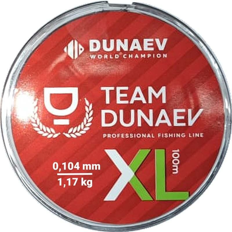 

Леска Dunaev TEAM DUNAEV XL 100м 0.117мм 1.43кг, Прозрачный, TEAM