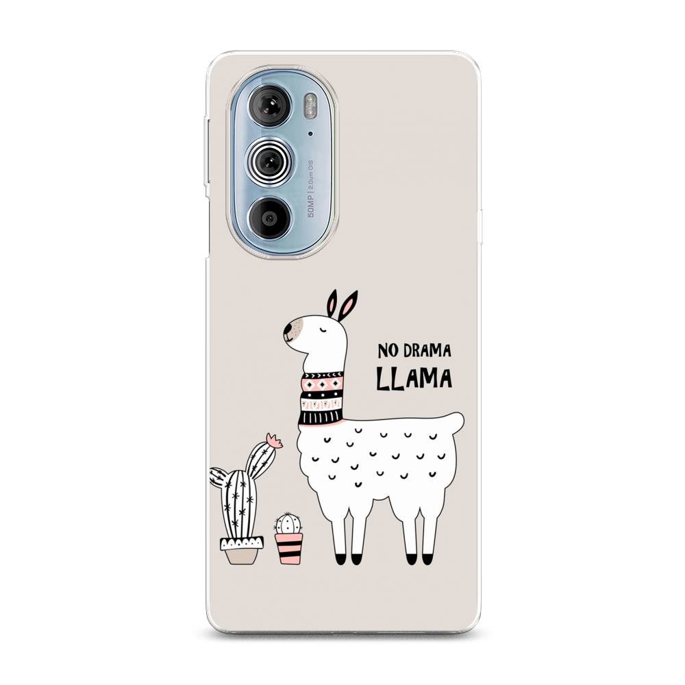 

Чехол Awog на Motorola Edge 30 Pro "No drama LLama", Разноцветный, 243350-2