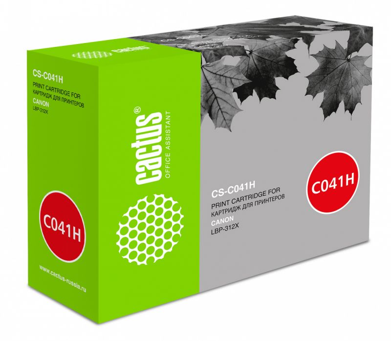 

Тонер-картридж для лазерного принтера CACTUS CS-C041H (CS-C041H) черный, совместимый, CS-C041H