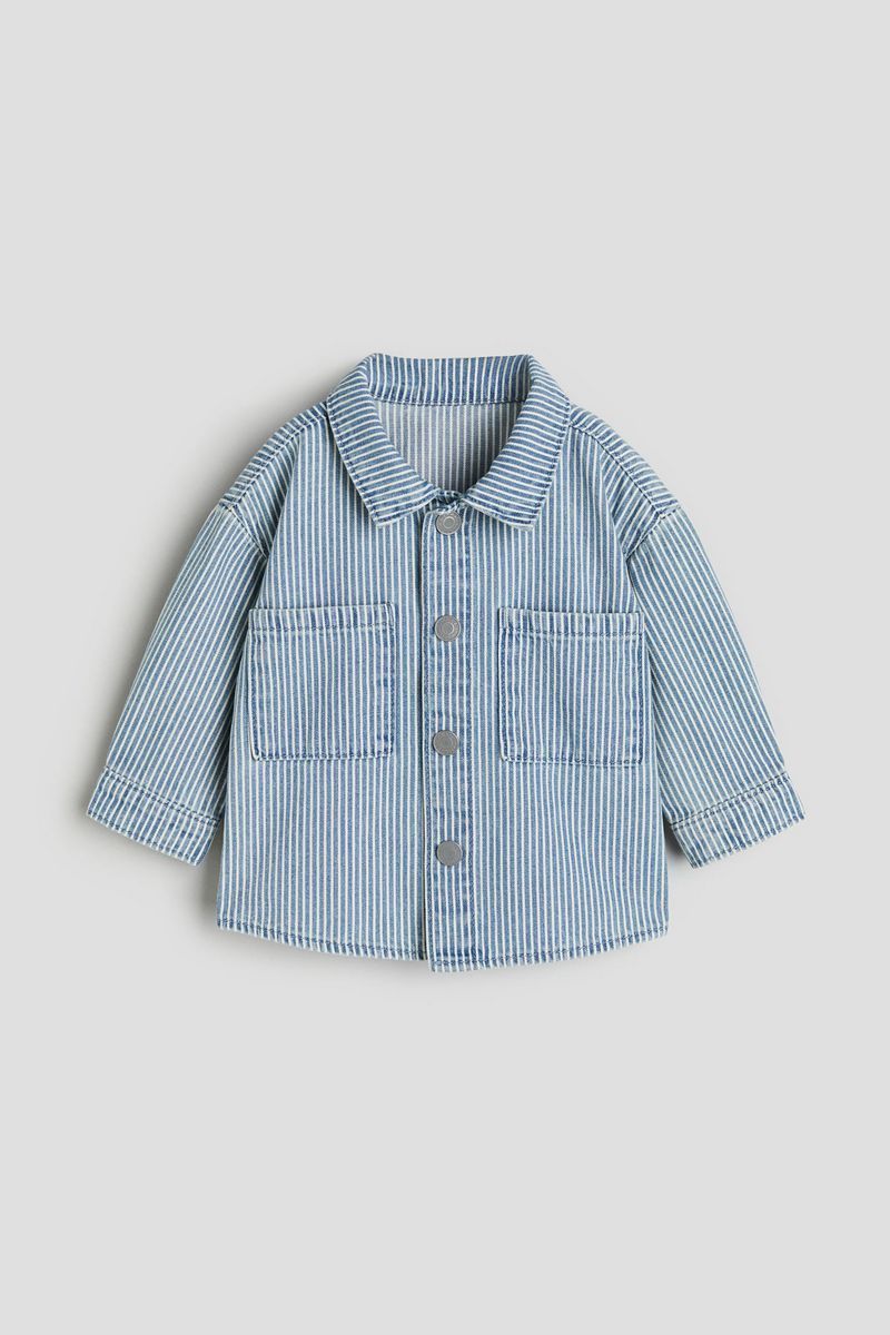 

Рубашка детская H&M 1212695, голубой, 68, 1212695