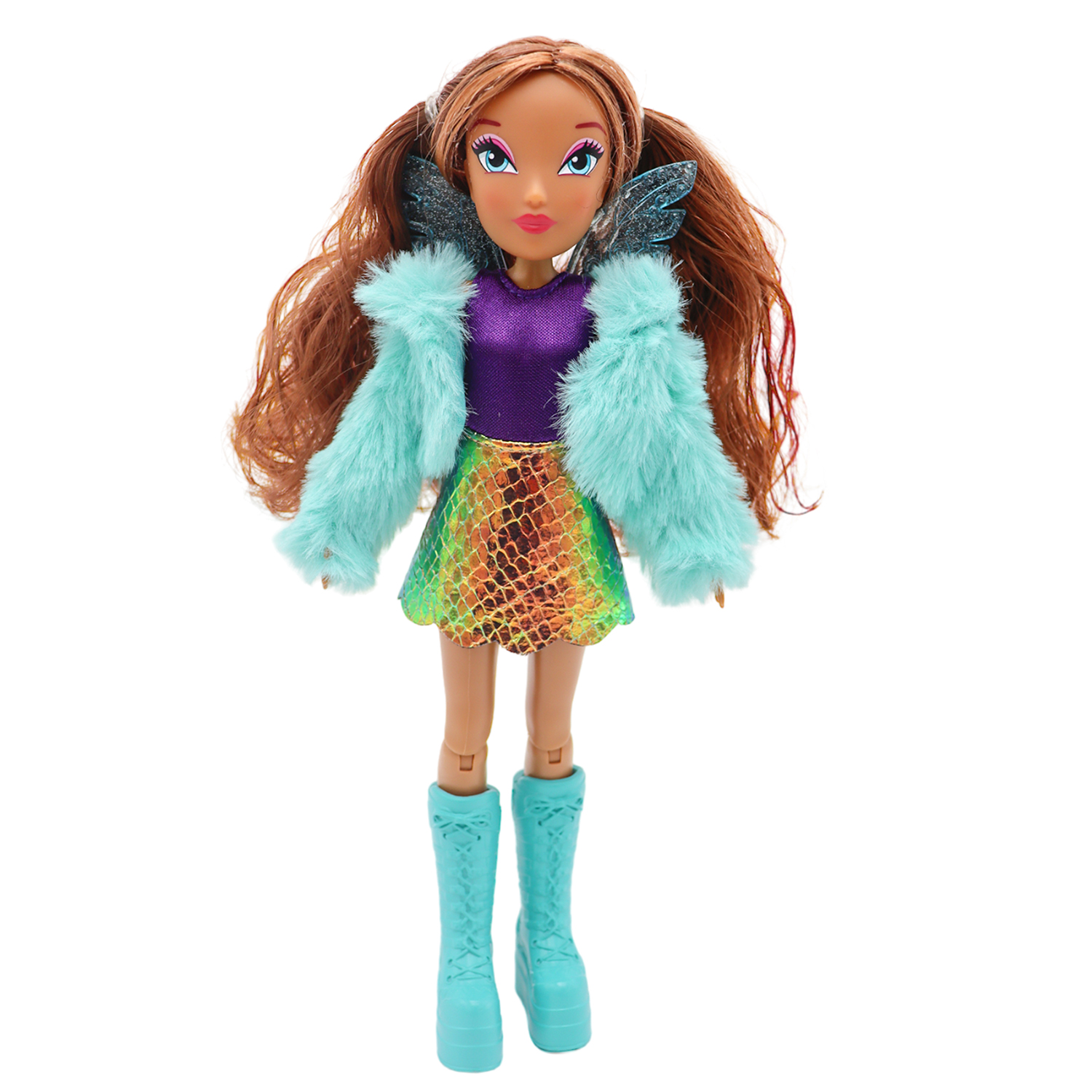 Кукла Winx Club шарнирная Fashion Лейла с крыльями и аксессуарами 6 шт, 24 см, IW013