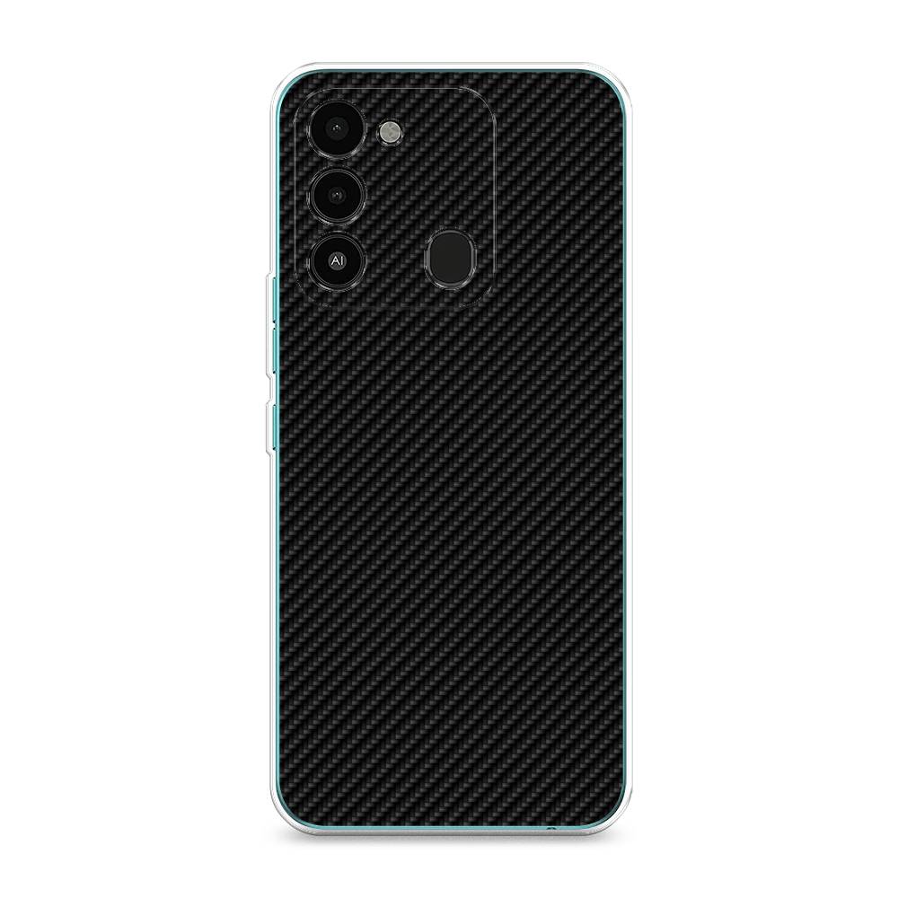 

Силиконовый чехол "Черный карбон" на Tecno Spark 8C, Разноцветный, 301350-3
