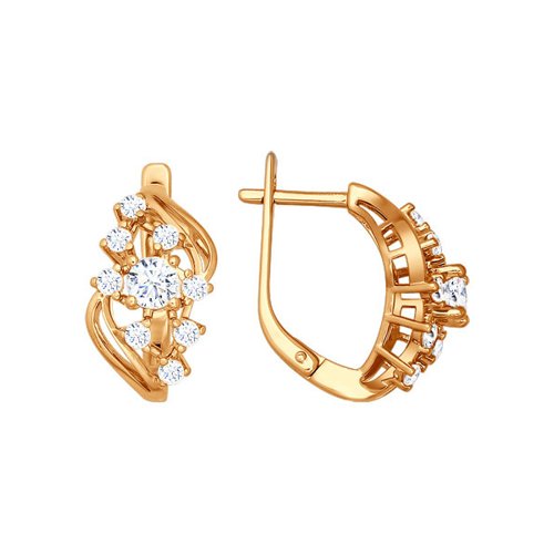

Серьги из серебра с фианитом SOKOLOV 93020281, 93020281