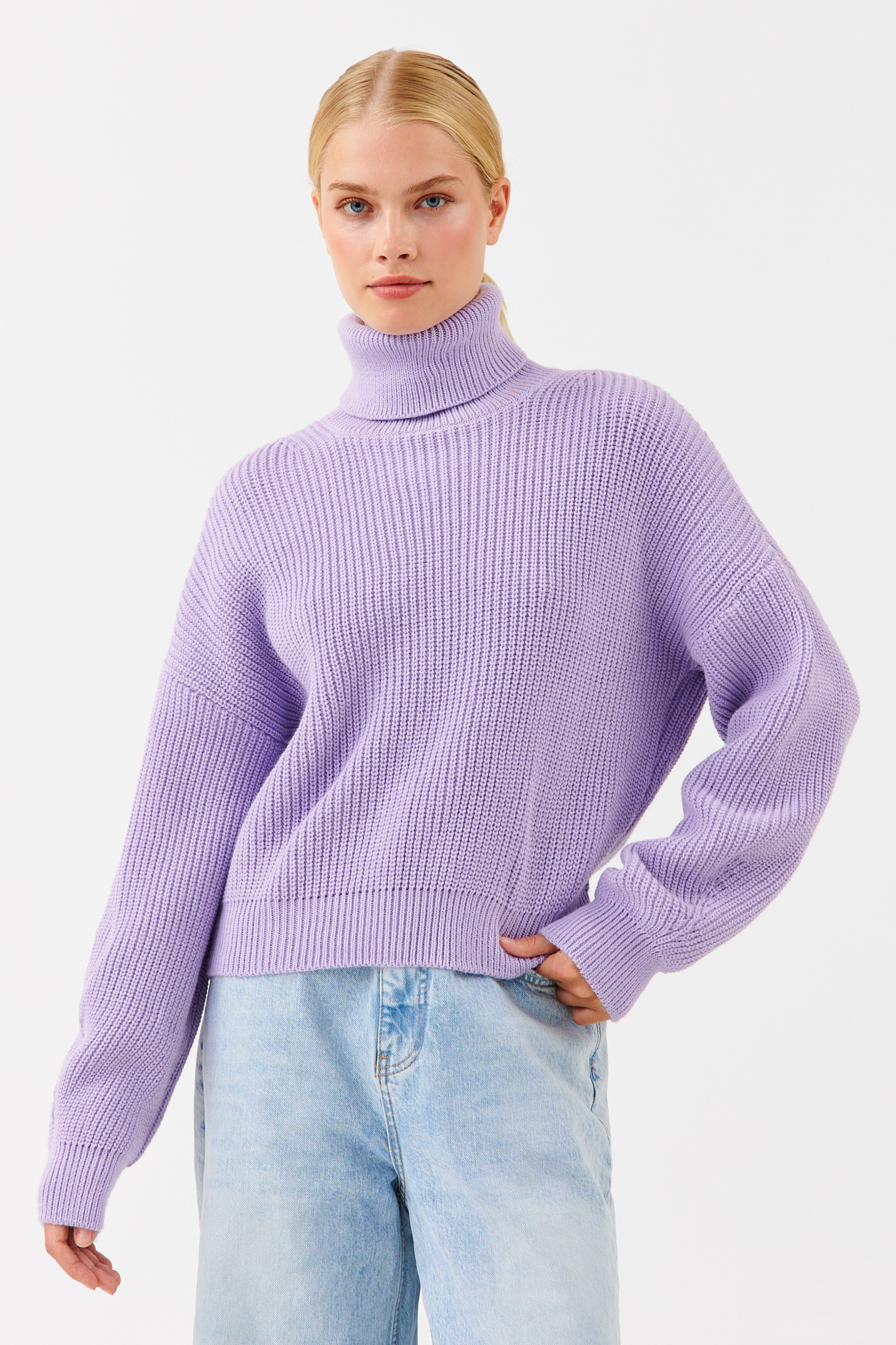 

Свитер женский Befree 2241031803-87 фиолетовый S, 2241031803-87