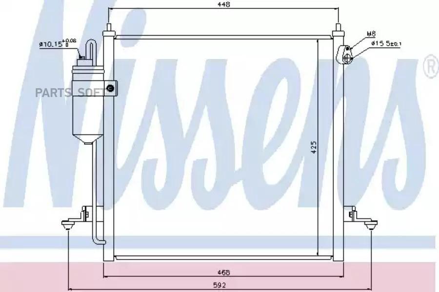 

Радиатор кондиционера Nissens 940068