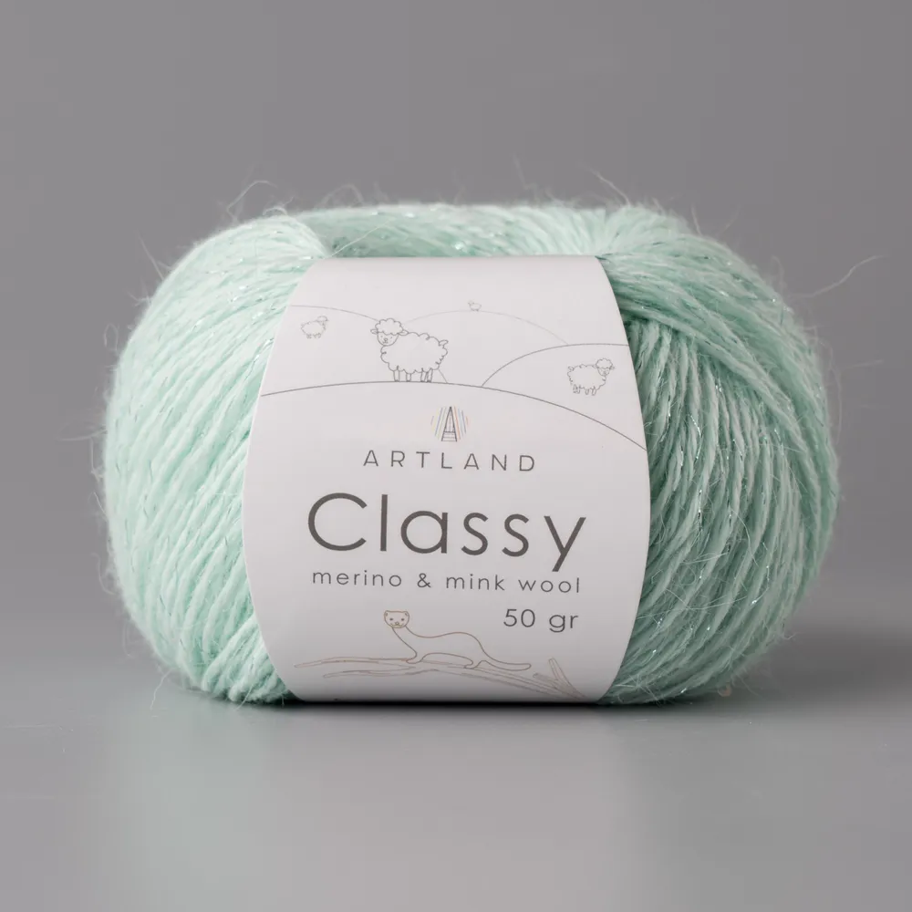 

Пряжа Artland Classy 5 мотков 240 м, 50 гр, цвет 40 айсберг, Бирюзовый, classy5 NL