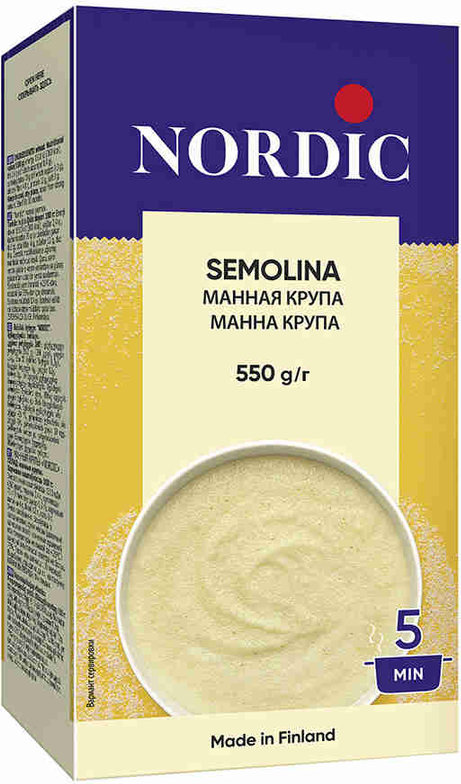 

Nordic Манная крупа 550 г, Манная крупа