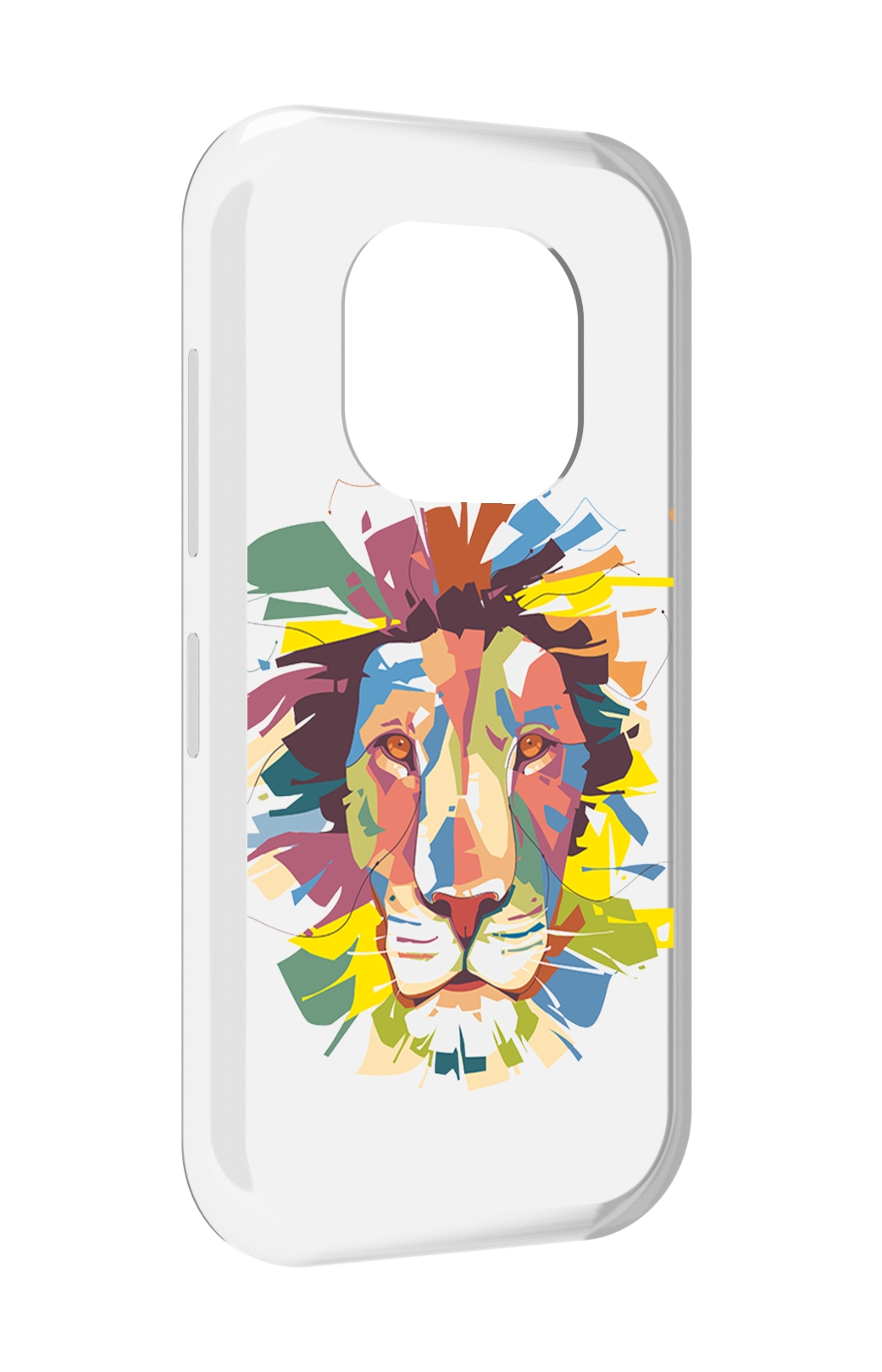 

Чехол MyPads разноцветный-лев детский для Doogee V20, Прозрачный, Tocco